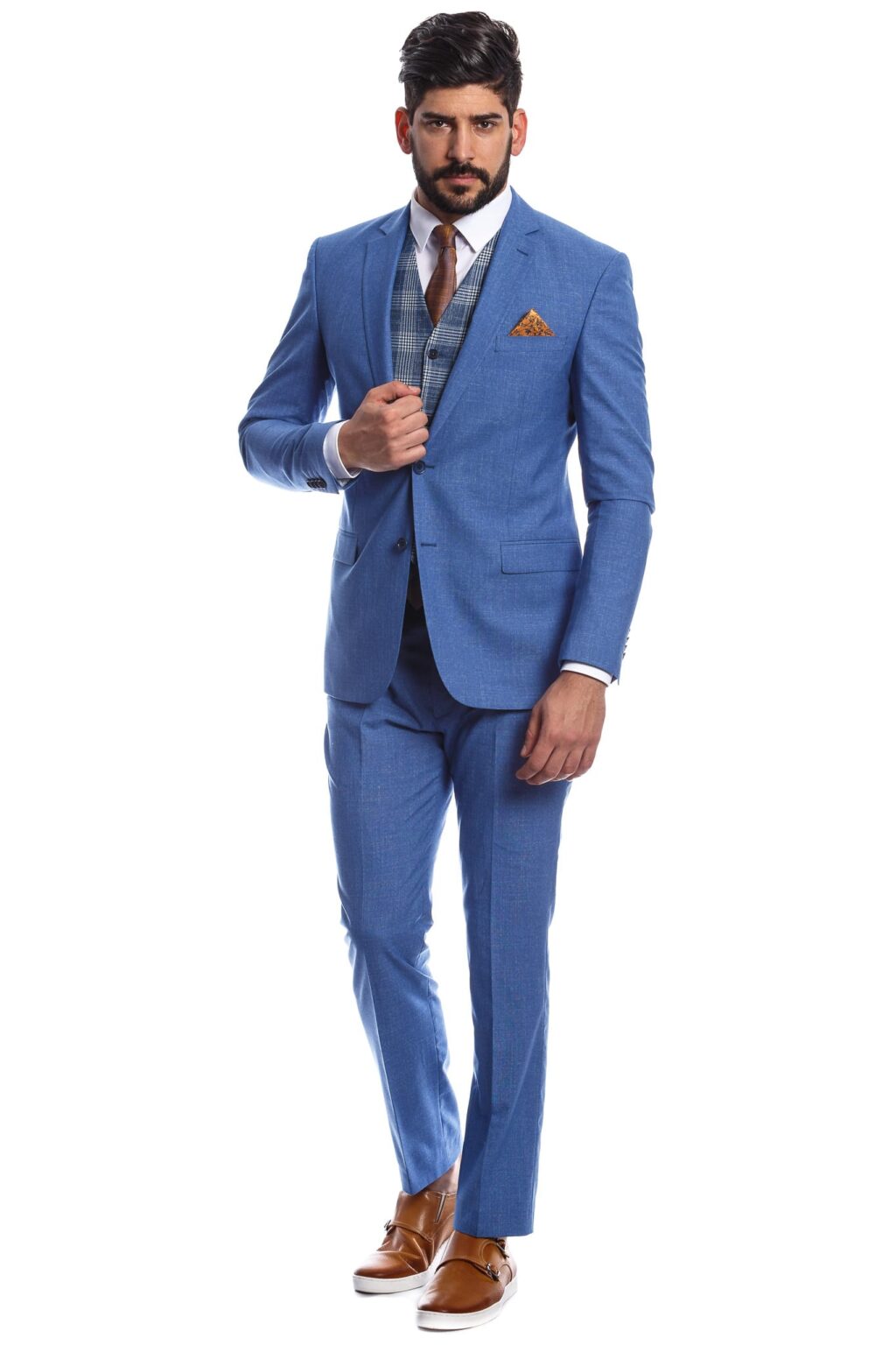Ralph Redford Világoskék Slim Fit Öltönynadrág