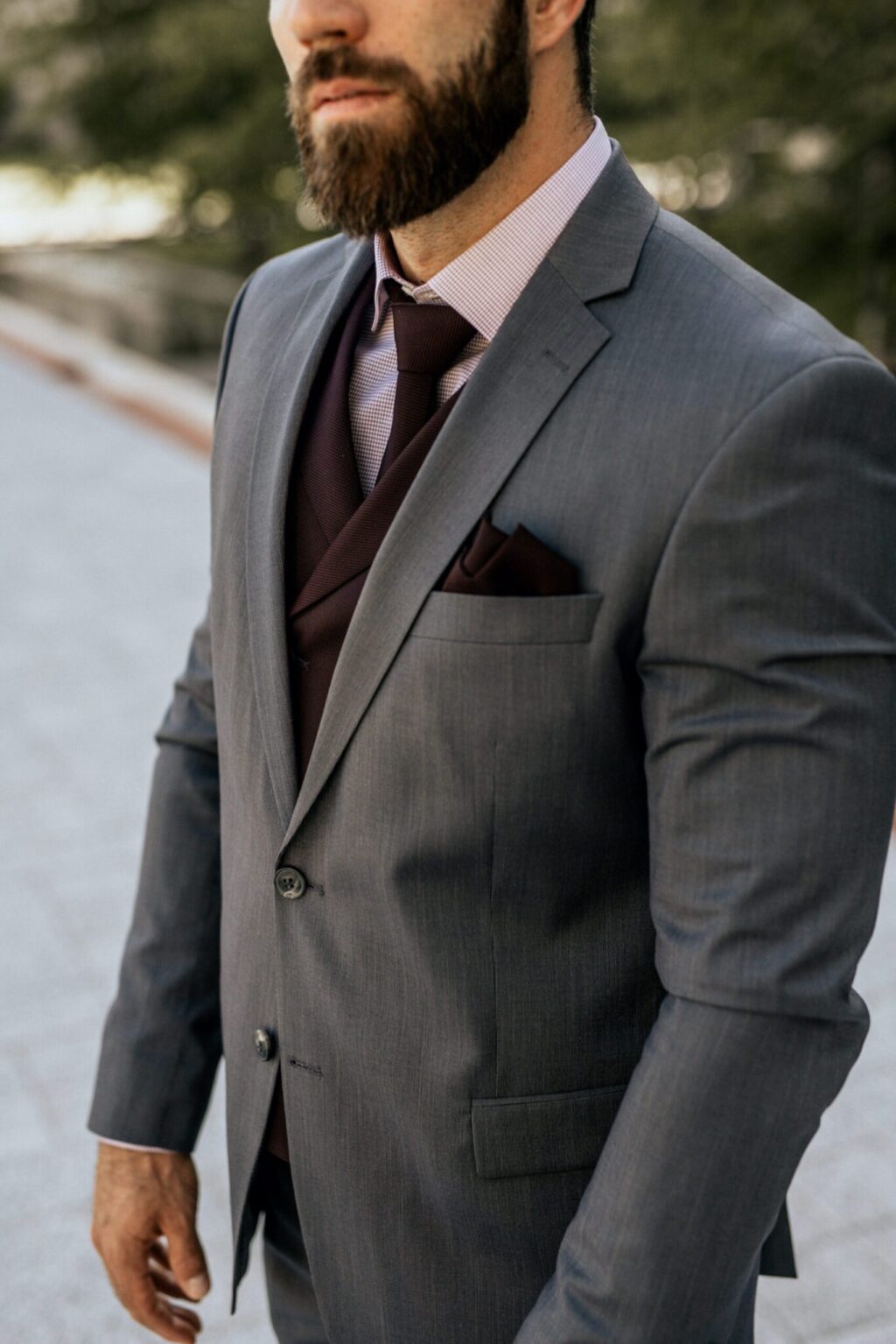 Ralph Redford Szürke Slim Fit Háromrészes Öltöny