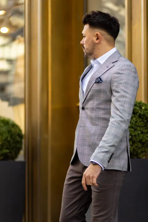 Eszterházy Kockás Slim Fit Sportzakó