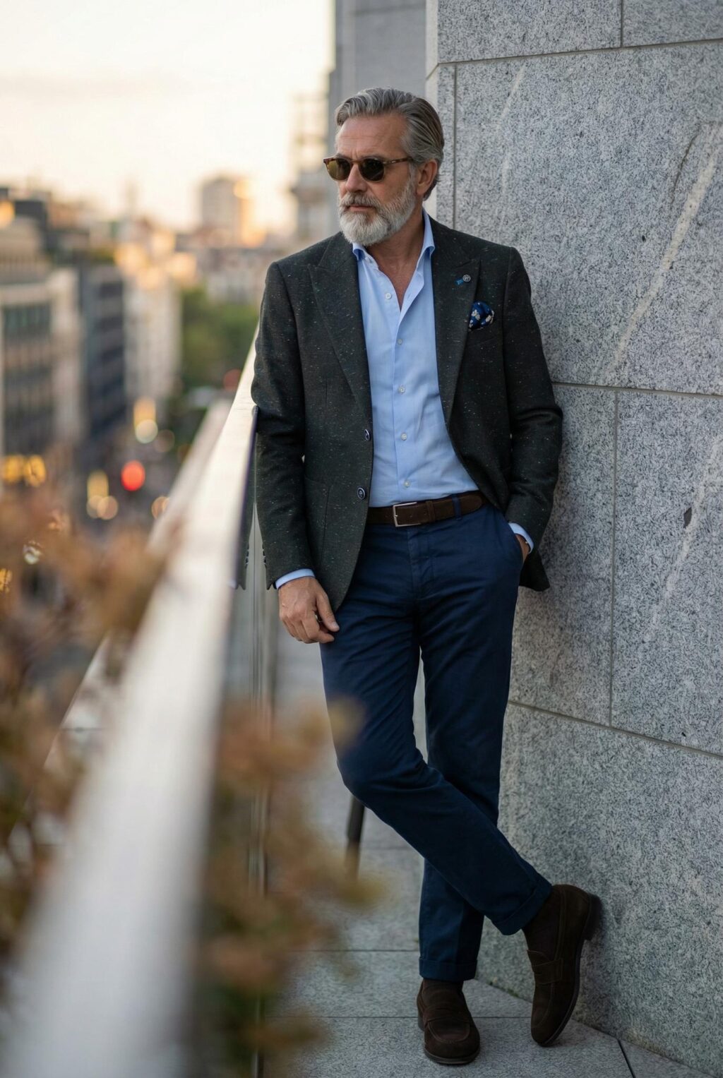 Sötétzöld Slim Fit Sportzakó