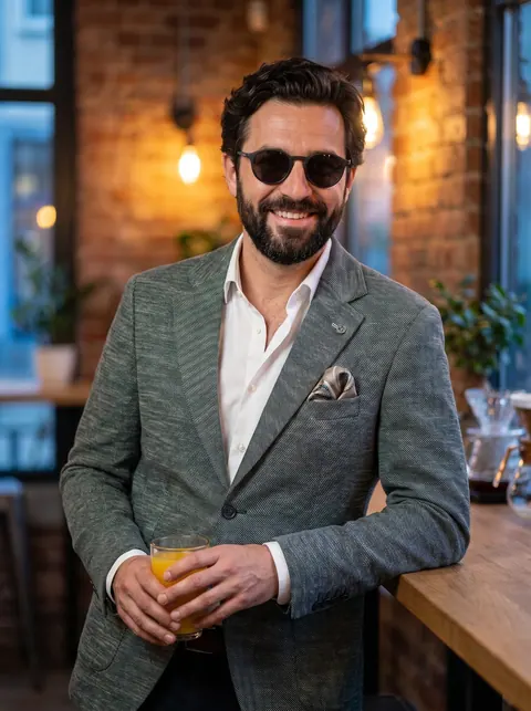 Zöld Spriccelt Slim Fit Sportzakó
