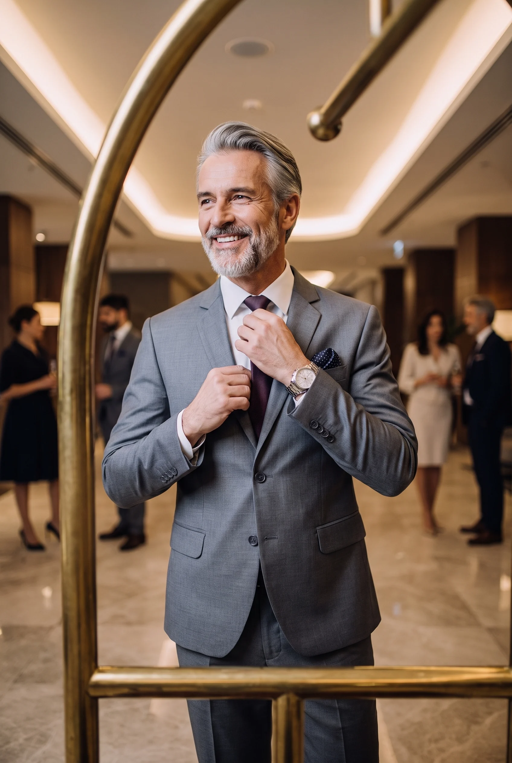 Francesco Középszürke Slim Fit Öltönyzakó