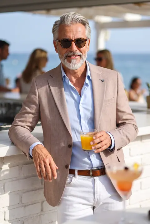 Owen Puder Slim Fit Sportzakó
